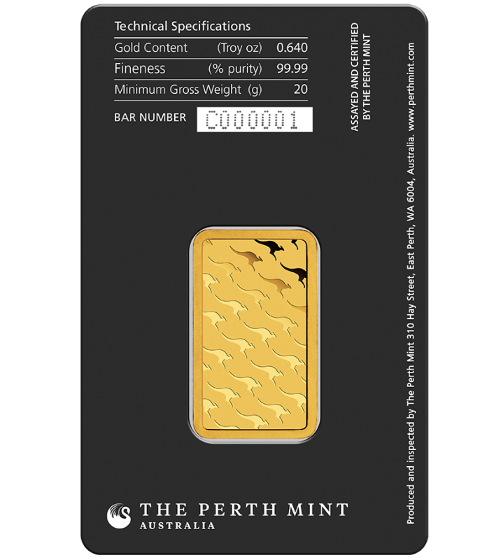 Sztabka 5g Au999.9 The Perth Mint - Kangaroo #1