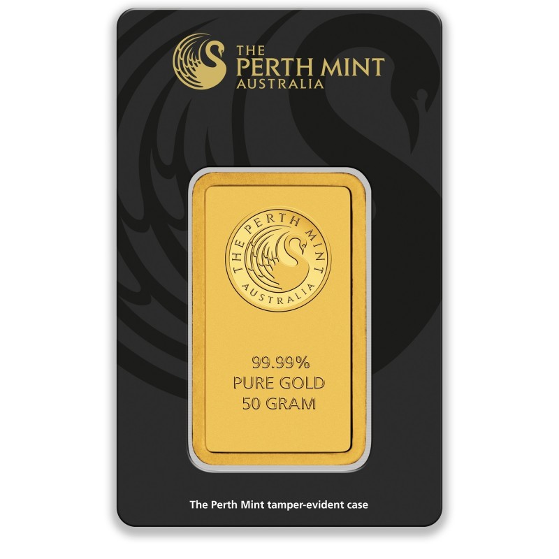 Sztabka   Au 999,9- 50g  Perth Mint Kangaroo