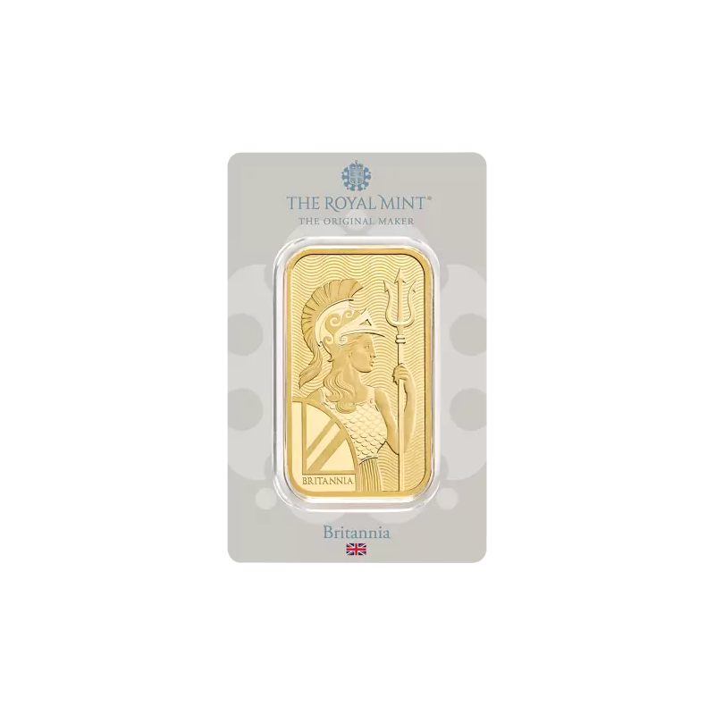 Sztabka złota 50g Au999.9 The Royal Mint - Britannia 50g